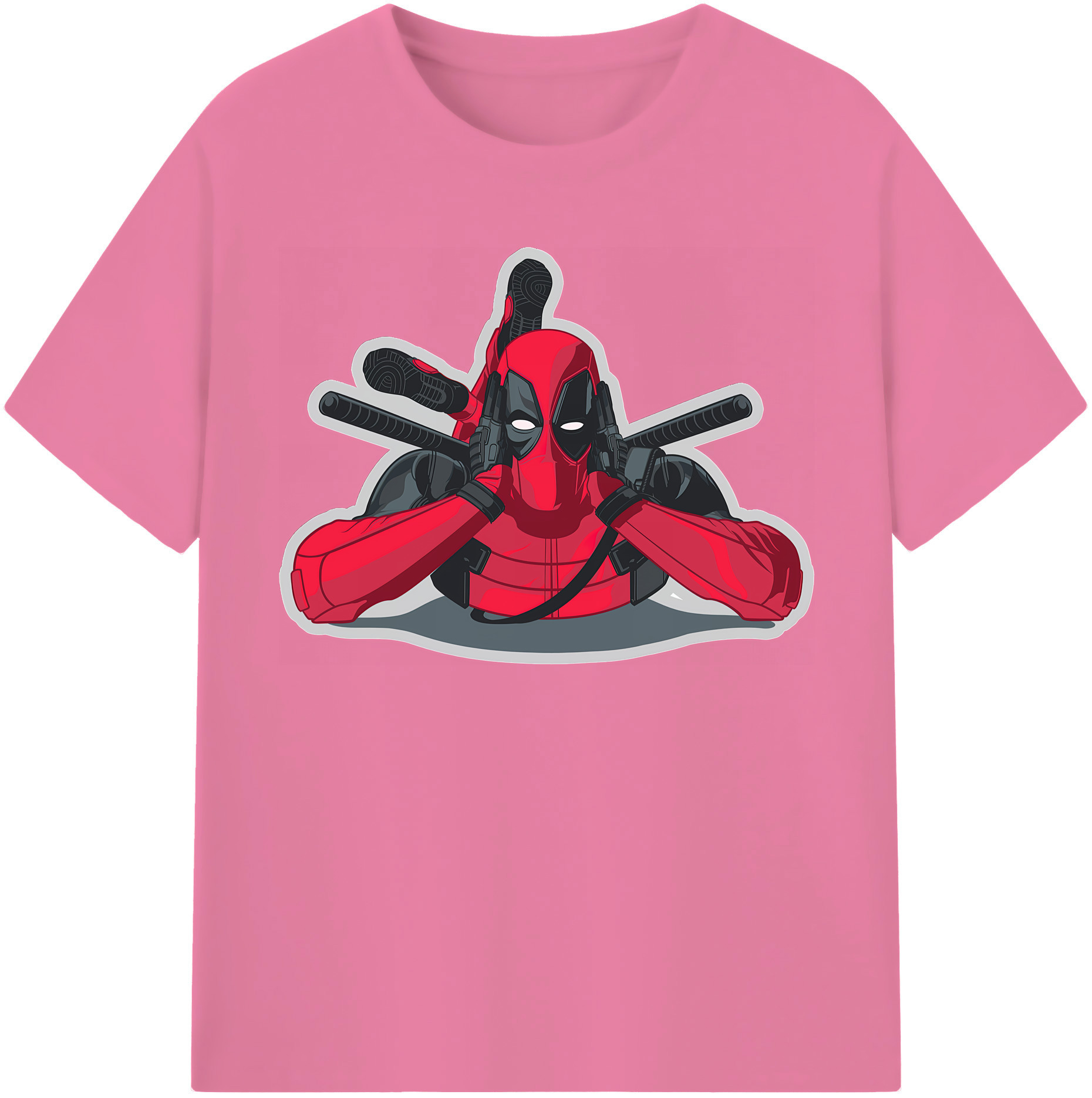 （画像用） Deadpool デッドプール 綿100％半袖Tシャツ（フロントプリント）
